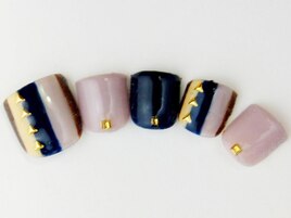 シックカラー太ストライプ