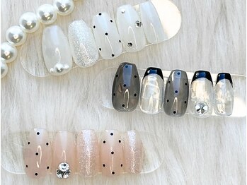 ファストネイル 府中ル・シーニュ店(FAST NAIL)/ドット ワンホン 韓国 シンプル 