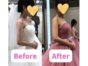 ボディキュア ブライダル美容整体 大阪梅田/印象が大きく変わる/関西/梅田