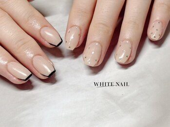 ホワイトネイル(WHITE NAIL)の写真/【パラジェル使用で自爪に優しい◎】クーポン4980円～ご用意！初めてのジェルネイルにもおすすめのサロン♪