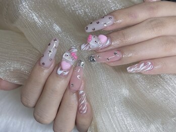 ネイルズバー 新宿店(Nails Bar)/3Dキティラブネイル