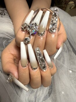 シャンネイル(SHAN Nail)の写真/【人気No.1★スカルプアート10本やり放題】お気に入りパーツで憧れのゴテゴテネイル◎持ち込みネイルOK♪