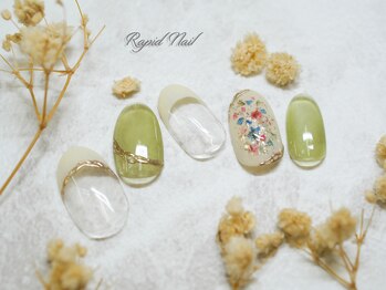 ラピッドネイル 西葛西店の写真/【毎月の定額￥4290～★】シンプルなものから華やかなデザインまで、お好きなデザインをお選び可能◎