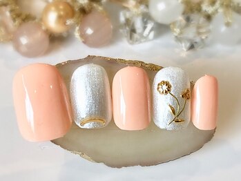 ブレス 天童店(BLESS)/ナチュラルフラワーネイル