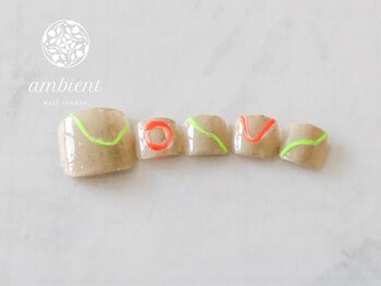 ネイルスタジオ アンビエント 表町店(Nail Studio ambient)/うねうねネイル 砂ネイル