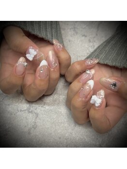 ネイルサロンファストネイルプラス 新宿店(FAST NAIL PLUS)/2025冬ネイル【バレエコア】