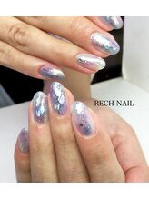 レッシュネイル サロンアンドスクール(RECH NAIL salon&school)/ホイルが効いたデザイン