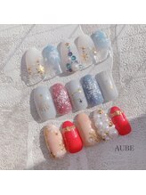 オーブ(AUBE)/冬ネイル クリスマスネイル