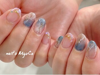 シェルフレンチと海ネイル