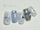 キラキラホログラムハートリボン