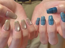 ラクネイル 浦和店(raku nail)/チェックニュアンス