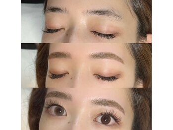 ルナアイラッシュ 渋谷店(Luna eyelash)/HBL+セーブルエクステ120本
