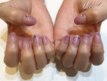 アクイユ 銀座店(ACCUEIL)/藤の花ネイル
