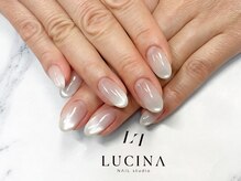 ネイルスタジオ ルキナ(LUCINA)/c-296 ホワイトマグネットネイル