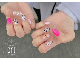 ギャルネイル(有料パーツ使用]