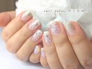 ふんわりやわらか☆花火ネイル