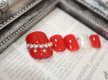 スタイリッシュネイルズ(Stylish Nails)/レッド＆スター