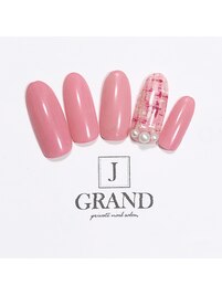 ピンクツイードネイル