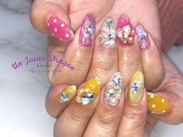 【自爪ネイル】アシメネイル