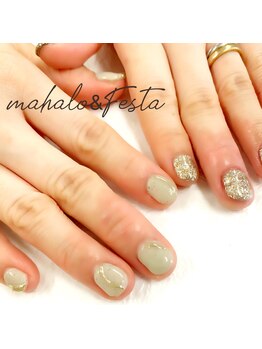 マハロ アンド フェスタ 長野店(mahalo&Festa)/ミラー×ラメ