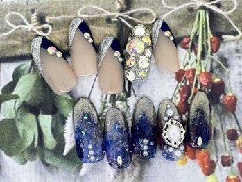 アン ジョーヌドラゴ/【自爪ネイル】ネイビーネイル