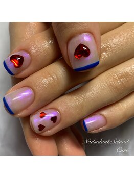 キュア(Cure)/偏光パール×ハートネイル