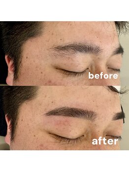 シャトン ブラン(chaton blanc)/【メンズ専用】黄金比眉毛Wax