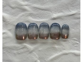 ネイルルーム エルナ(nail room ELNA)/アシンメトリーデザインB ￥7800