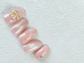 ピンクマグ/リボン/大人可愛い