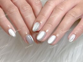 マグネット　シルバー4990