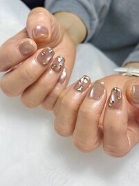 ホログラムフラワーネイル