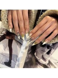 マグネットベース×白フレンチ