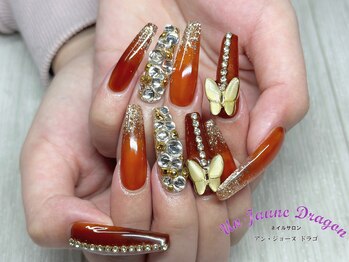 アン ジョーヌドラゴ/【ロングネイル】秋ネイル