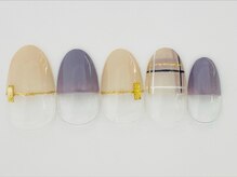 ネイルサロン アビー グランデュオ蒲田店(abbie)/チェックフレンチ¥10604