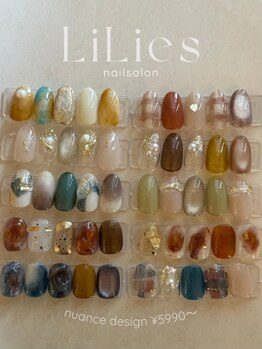 リリズ(LiLies)の写真/あなたの好きを詰め込めるネイルサロン♪人気の定番からSNSで流行りのトレンドデザインまで楽しめる♪