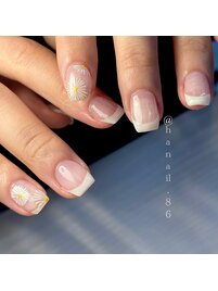 haruka nail × お花ネイル