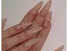 【ins話題】チップ長さだし*スキンカラー×クロムパーツ2個付¥15580→¥11000