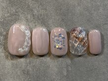 カラネイル 南森町店(calla nail)/ぷっくり　シェル　ニュアンス