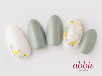 ネイルサロン アビー 宮益坂店(abbie)/ぷっくり押し花 ¥11902