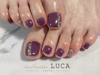 ネイルアトリエルカ(nail atelier LUCA)/M-571 パープルシンプルフット