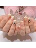 クリアベースフレンチネイル¥6500