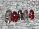 クリスマスネイル/ゴールド