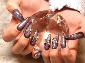 ペッシュブルーム 梅田(Peche Bloom)の写真/【NEWOPEN記念】マグネットワンカラー¥4500★キラキラ輝く大人気のマグネットネイルをお得価格で◎大阪梅田