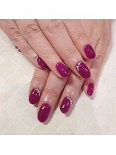 デリカ(DELICAT)/マゼンタピンク/ 根元ビジュー