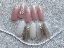 ネイルサロン ジョアアンジェ 天王寺店(joie ange)/キレイめ　ニュアンス　オフィス