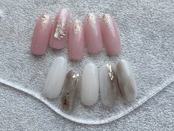 ネイルサロン ジョアアンジェ 天王寺店(joie ange)/キレイめ　ニュアンス　オフィス