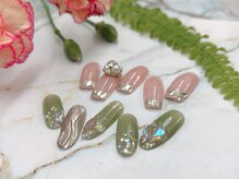ネイルサロン ジェイ(Nail Salon J)/ガラスフレンチデコストーン