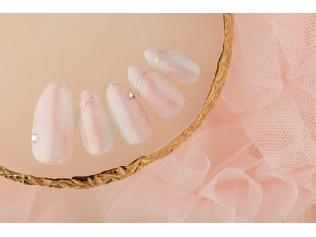 ヴァンネイル(VINGT NAIL nail&eye beauty)/パステルミラーネイル