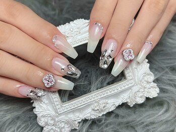 ダークハニー 池袋店(Dark Honey)/ホワイトラグジュアリーネイル