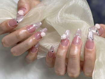 ネイルズ ウィスブランカ(Nails wisBlanca)/長さだしワンホンネイル
